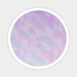 Soft shapes iridescent colors Magnet